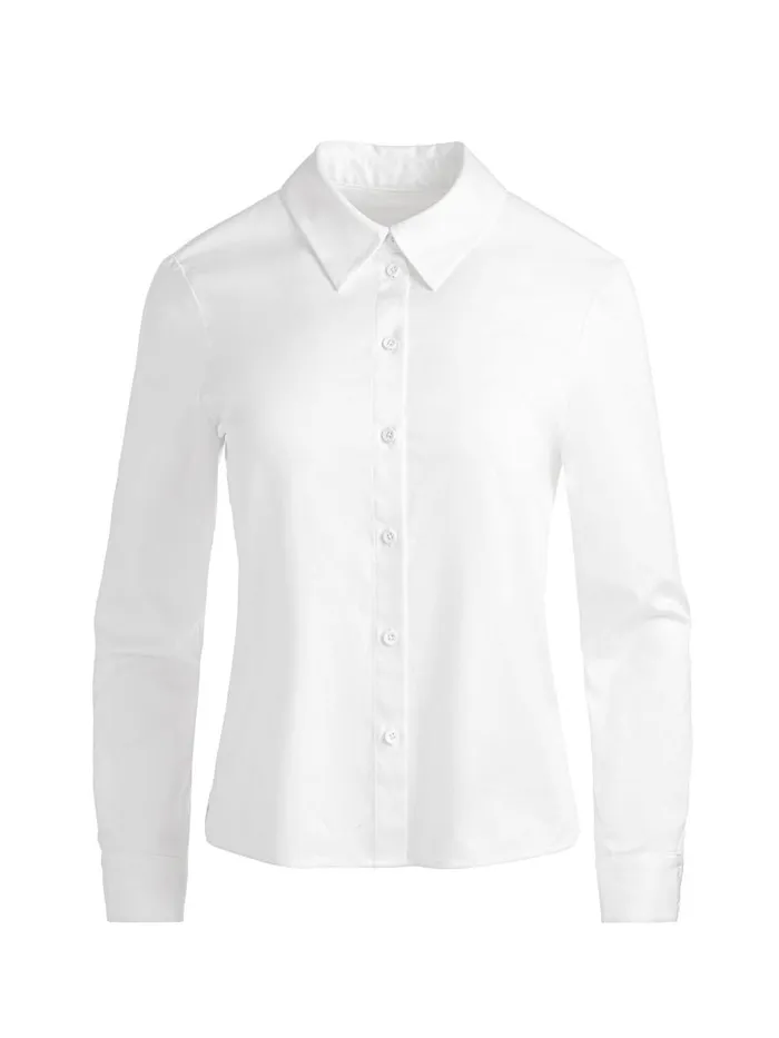 Tops Women Alice Olivia PERFECT BUTTON DOWN Off White