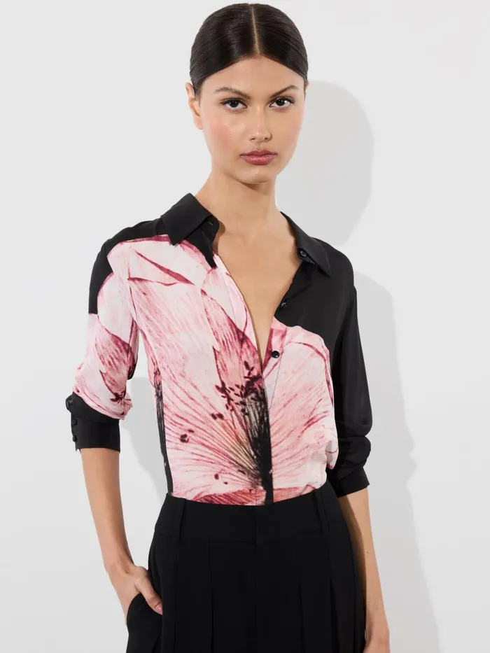 Tops Women Alice Olivia WILLA PLACKET TOP A Summer Day