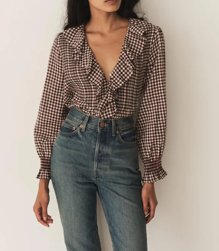 Tops Women DEN Hardy Top Delphine Plaid