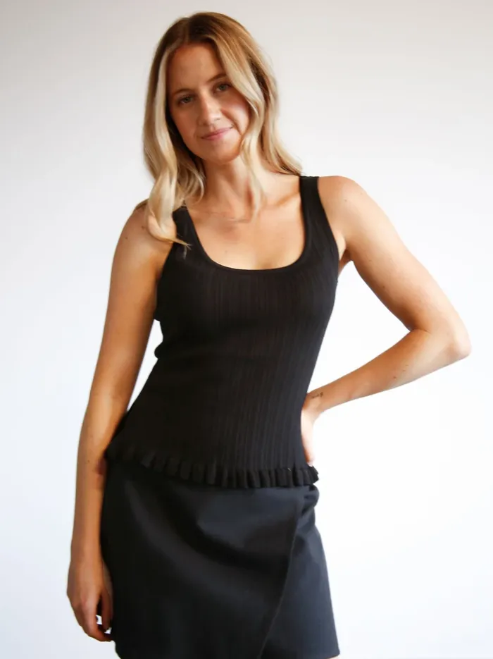 Tops Women Hadley RibKnit Tank Driftwood Able