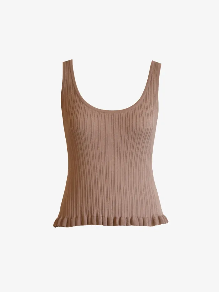 Tops Women Hadley RibKnit Tank Driftwood Able