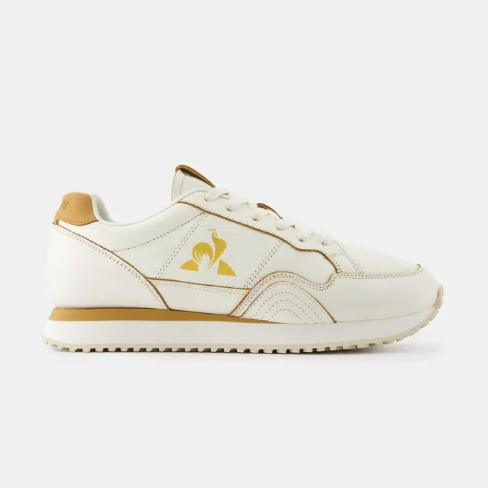 Trainers And Sneakers Men Le Coq Sportif Shoes JET STAR2 PREMIUM LEATHER Marshmallow Meerkat