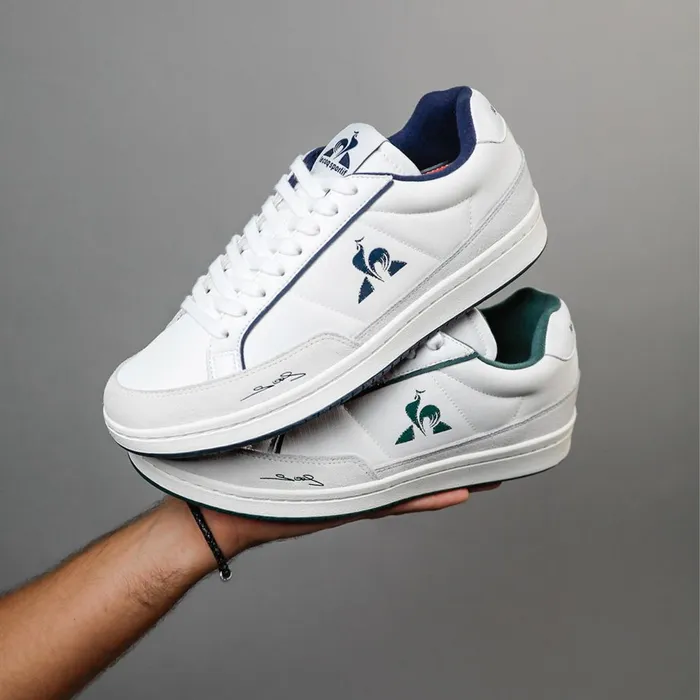 Trainers And Sneakers Men Le Coq Sportif Shoes NOAH2 RIPSTOP Optical White Trekking Green Trainers And Sneakers Men Le Coq Sportif Shoes NOAH2 RIPSTOP Optical White Trekking Green