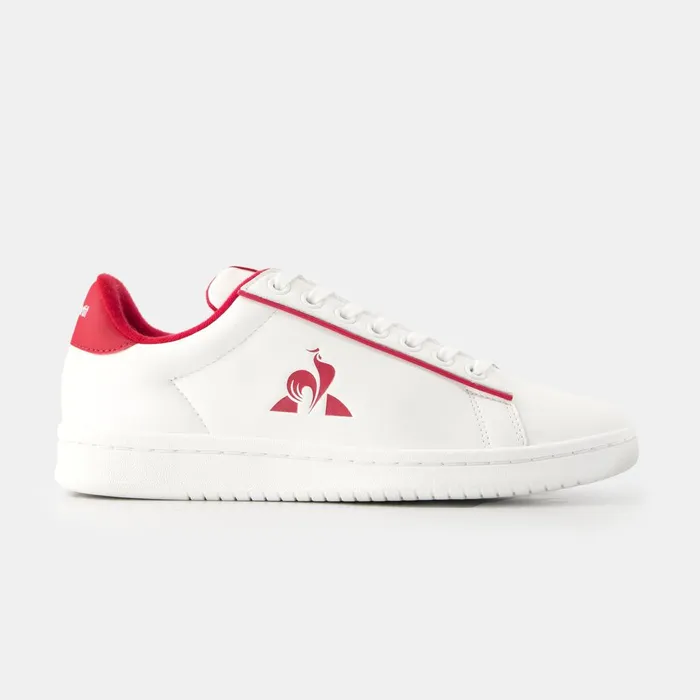 Trainers And Sneakers Women Le Coq Sportif Shoes LCS COURT CLEAN W Optical Whitecerise Trainers And Sneakers Women Le Coq Sportif Shoes LCS COURT CLEAN W Optical Whitecerise