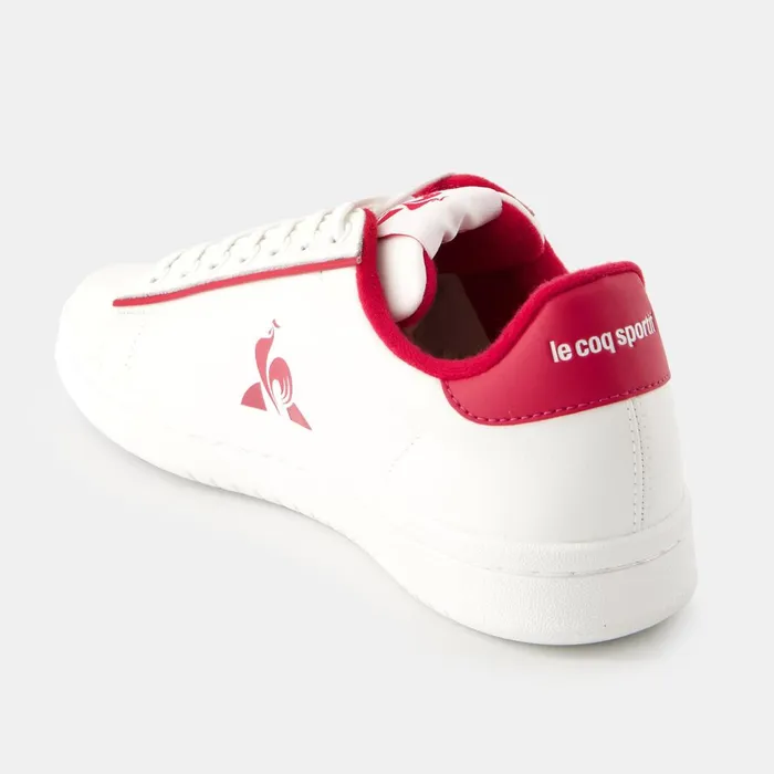 Trainers And Sneakers Women Le Coq Sportif Shoes LCS COURT CLEAN W Optical Whitecerise Trainers And Sneakers Women Le Coq Sportif Shoes LCS COURT CLEAN W Optical Whitecerise