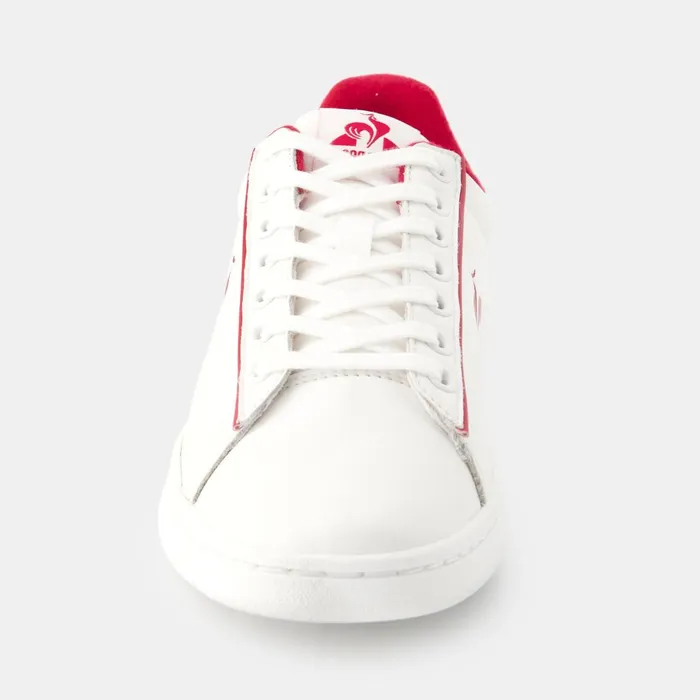 Trainers And Sneakers Women Le Coq Sportif Shoes LCS COURT CLEAN W Optical Whitecerise Trainers And Sneakers Women Le Coq Sportif Shoes LCS COURT CLEAN W Optical Whitecerise