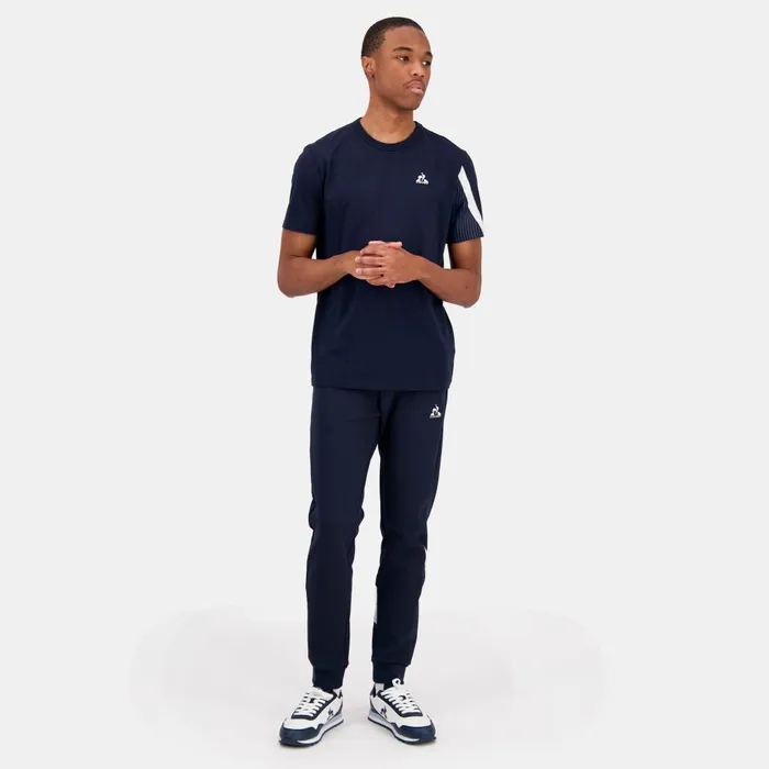 Trousers And Joggers Men Le Coq Sportif Hritage Pantalon Slim Bleu Marine Homme