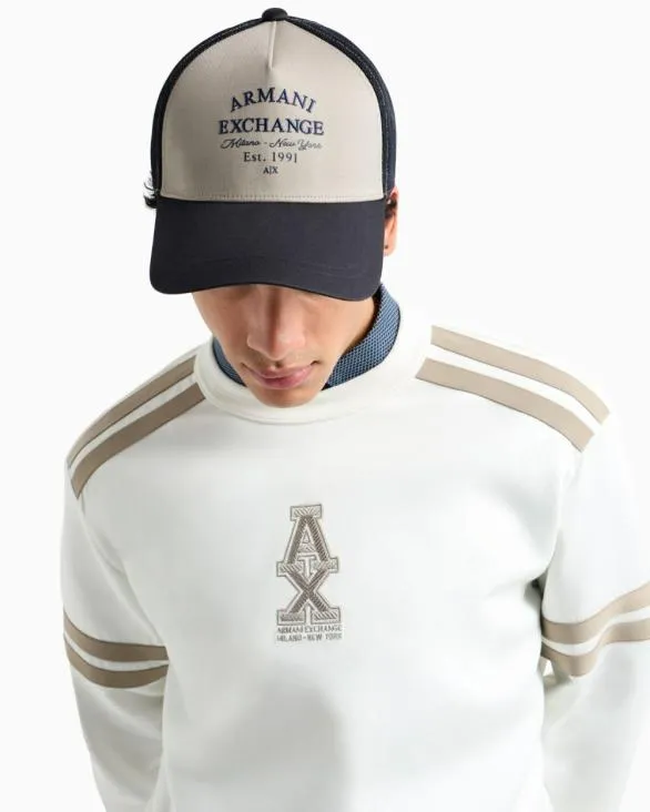 Twotone Visor Hat Beige Men Armani Hats And Gloves Twotone Visor Hat Beige Men Armani Hats And Gloves