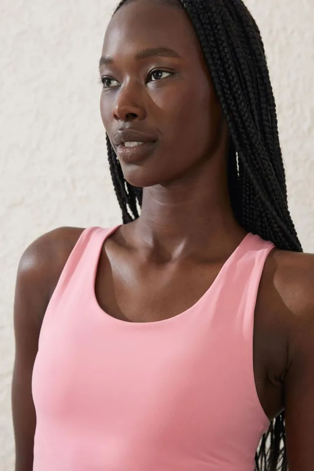 Ultra Luxe Active Tank Petal Pink Women Cotton On Tops