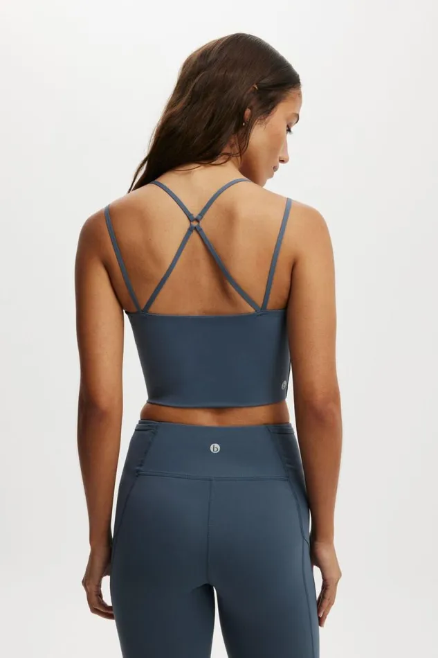 Ultra Luxe Bonded Strappy Back Tank Folkstone Grey Women Cotton On Tops