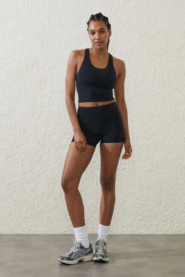 Ultra Luxe Mesh Shortie Short Black Women Cotton On Shorts