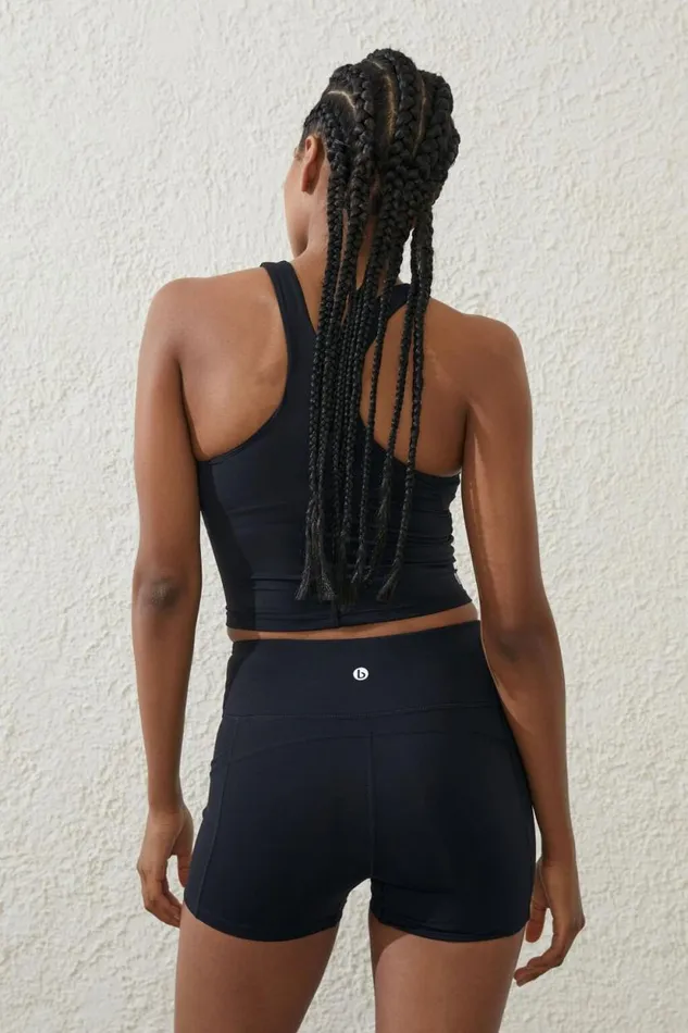Ultra Luxe Mesh Shortie Short Black Women Cotton On Shorts