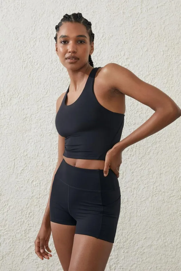 Ultra Luxe Mesh Shortie Short Black Women Cotton On Shorts