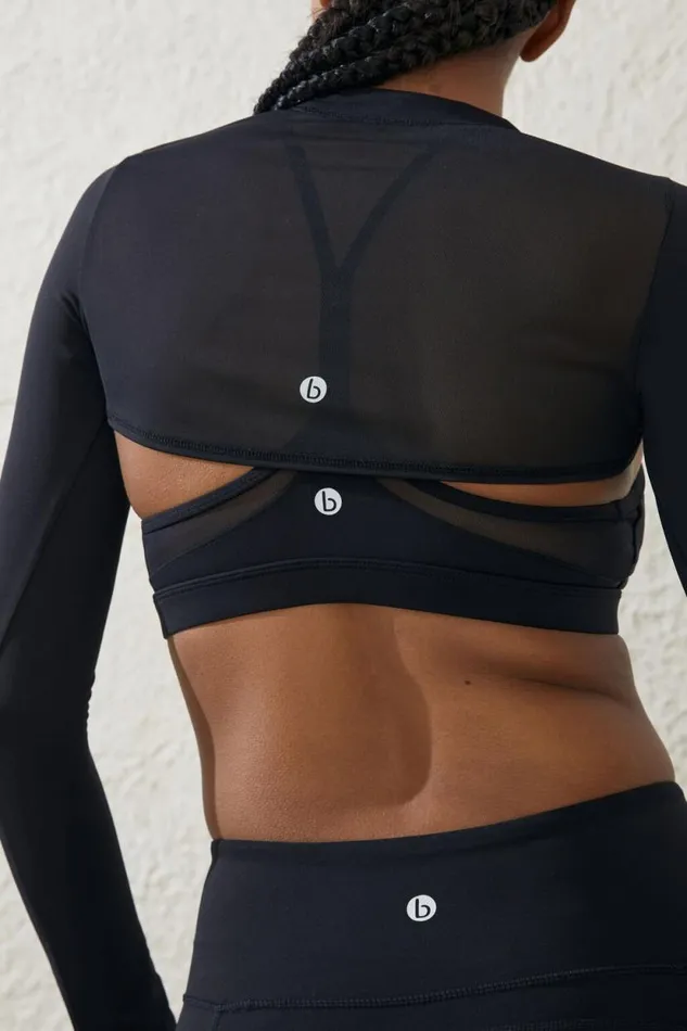 Ultra Luxe Mesh Shrug Black Women Cotton On Tops