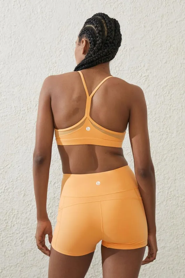 Ultra Luxe Mesh Strappy Crop Peachy Dream Women Cotton On Tops
