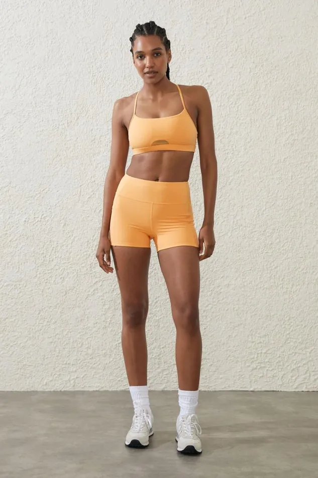 Ultra Luxe Mesh Strappy Crop Peachy Dream Women Cotton On Tops