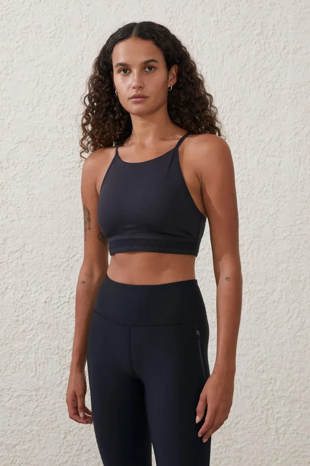 Ultra Soft Elastic Hem Crop Black Women Cotton On Tops