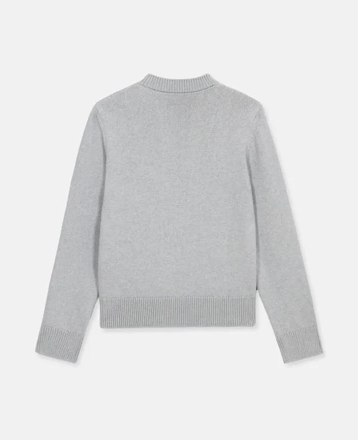 Unisex Knitwear Stella McCartney Platinum Dream Organic Cotton Jumper Grey Melange