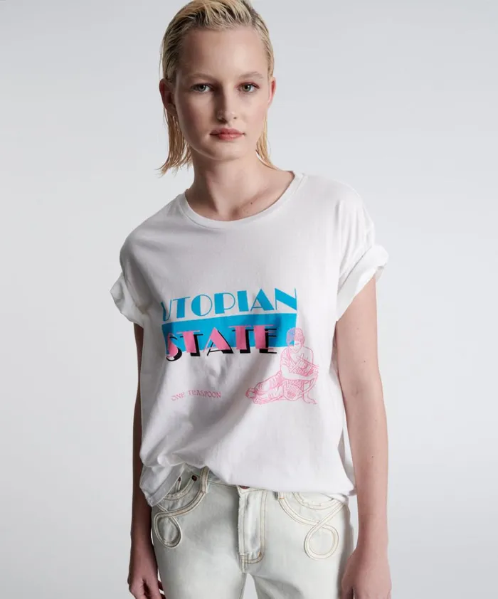 UTOPIAN MIAMI STATE ORGANIC UNISEX TEE Women One Teaspoon Tees and Tanks