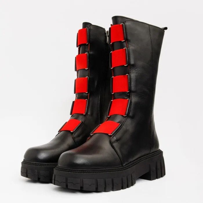 Vinci Leather Boots and Booties The Mardin Black Leather Boot 8211 Women