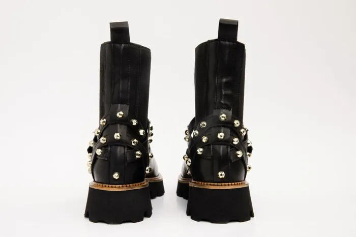 Vinci Leather Boots and Booties The Rabah Black Leather Boot 8211 Women