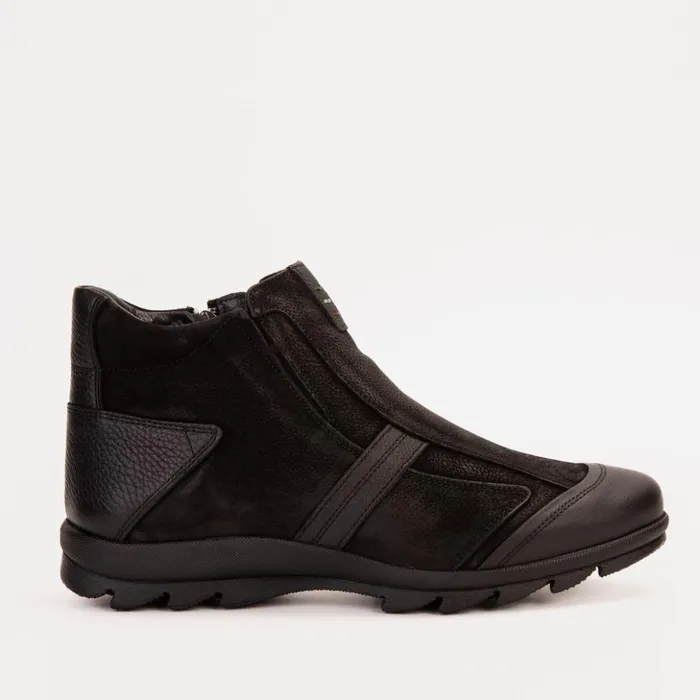 Vinci Leather Boots The Montreal Suede Black Leather Casual ZipUp Ankle Boot 8211 Men Vinci Leather Boots The Montreal Suede Black Leather Casual ZipUp Ankle Boot 8211 Men