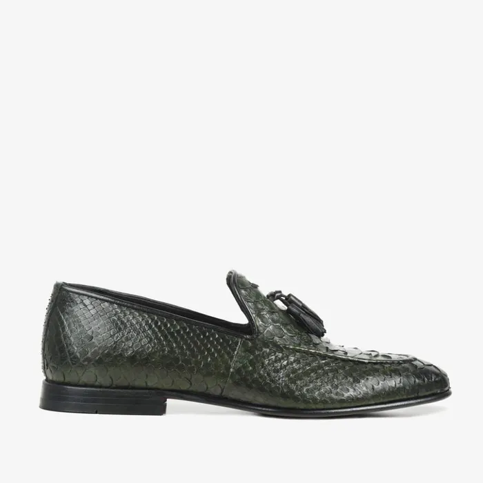 Vinci Leather Dress Shoes The Bethesda Green Pyhtn Skin Leather Tassel Loafer Shoe 8211 Men Vinci Leather Dress Shoes The Bethesda Green Pyhtn Skin Leather Tassel Loafer Shoe 8211 Men