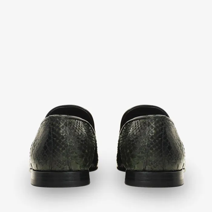 Vinci Leather Dress Shoes The Bethesda Green Pyhtn Skin Leather Tassel Loafer Shoe 8211 Men