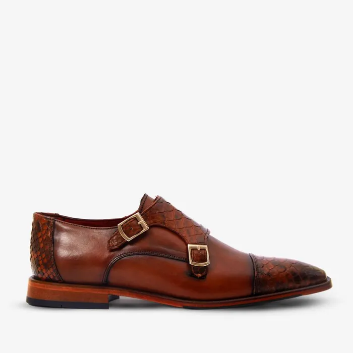 Vinci Leather Dress Shoes The Bishkek Tan Leather Cap Toe Double Monk Strap Shoe 8211 Men Vinci Leather Dress Shoes The Bishkek Tan Leather Cap Toe Double Monk Strap Shoe 8211 Men