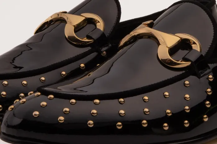 Vinci Leather Dress Shoes The Jupiter Shoe Black Spike Leather Bit Dress Loafer Limited Edition Shoe 8211 Men