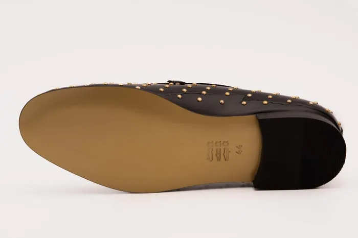 Vinci Leather Dress Shoes The Jupiter Shoe Black Spike Leather Bit Dress Loafer Limited Edition Shoe 8211 Men