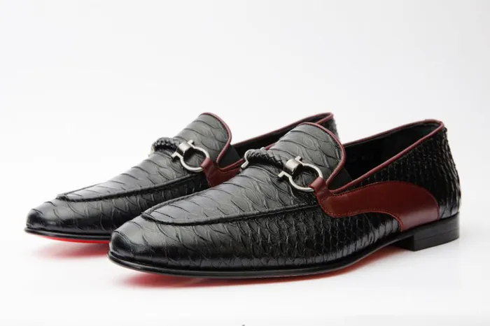 Vinci Leather Dress Shoes The Milano Black Shoe Bit Loafer Shoe 8211 Men