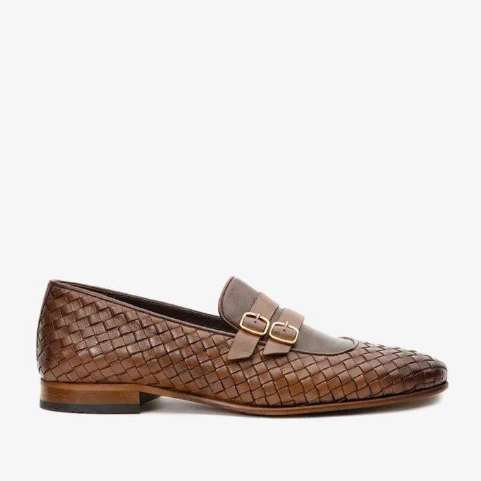Vinci Leather Dress Shoes The Vatra Tan Woven Double Monk Strap Shoe 8211 Men Vinci Leather Dress Shoes The Vatra Tan Woven Double Monk Strap Shoe 8211 Men