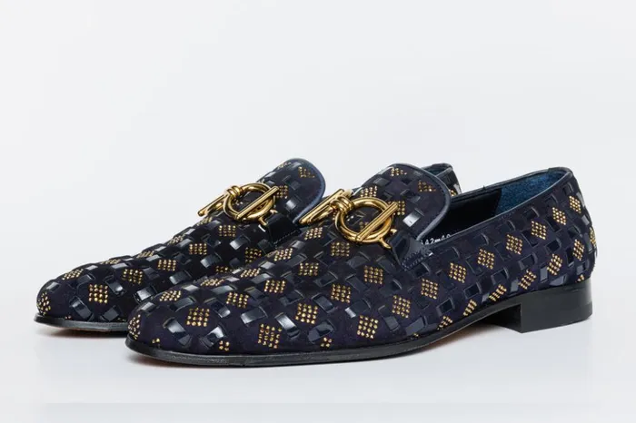 Vinci Leather Dress Shoes The Vicino Shoe Navy Blue Bit Dress Loafer Shoe 8211 Men
