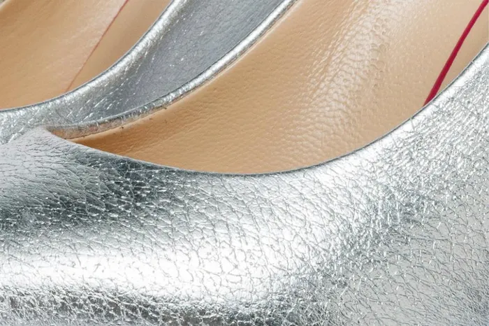 Vinci Leather Heels The Ege Silver Leather Pump Fuchsia Sole Shoe 8211 Women