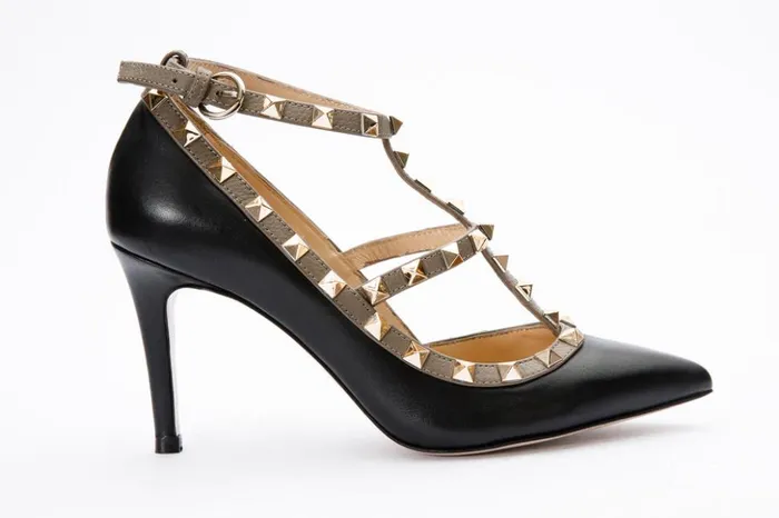 Vinci Leather Heels The Lulka Black Spike Leather Pump Shoe 8211 Women