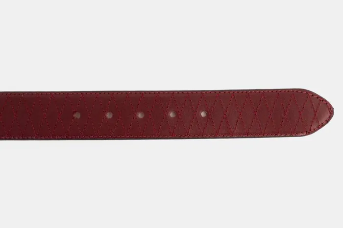 Vinci Leather Leather Belts The Adler Burgundy Leather Belt 8211 Men