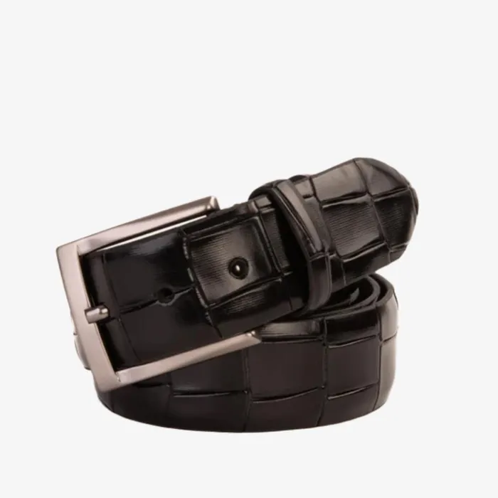Vinci Leather Leather Belts The Patton Black Color Calfskin Belt 8211 Men