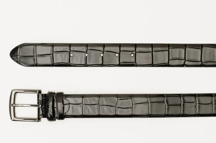 Vinci Leather Leather Belts The Patton Black Color Calfskin Belt 8211 Men