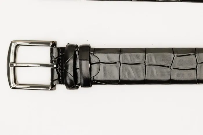 Vinci Leather Leather Belts The Patton Black Color Calfskin Belt 8211 Men