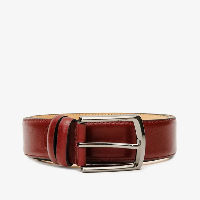 Vinci Leather Leather Belts The Royal Hand Craft Burgundy Leather Belt 8211 Men