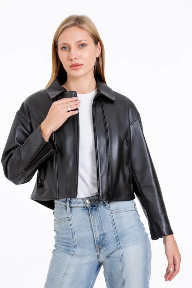 Vinci Leather Leather Jackets The Dennistoun Leather BlackJacket 8211 Women