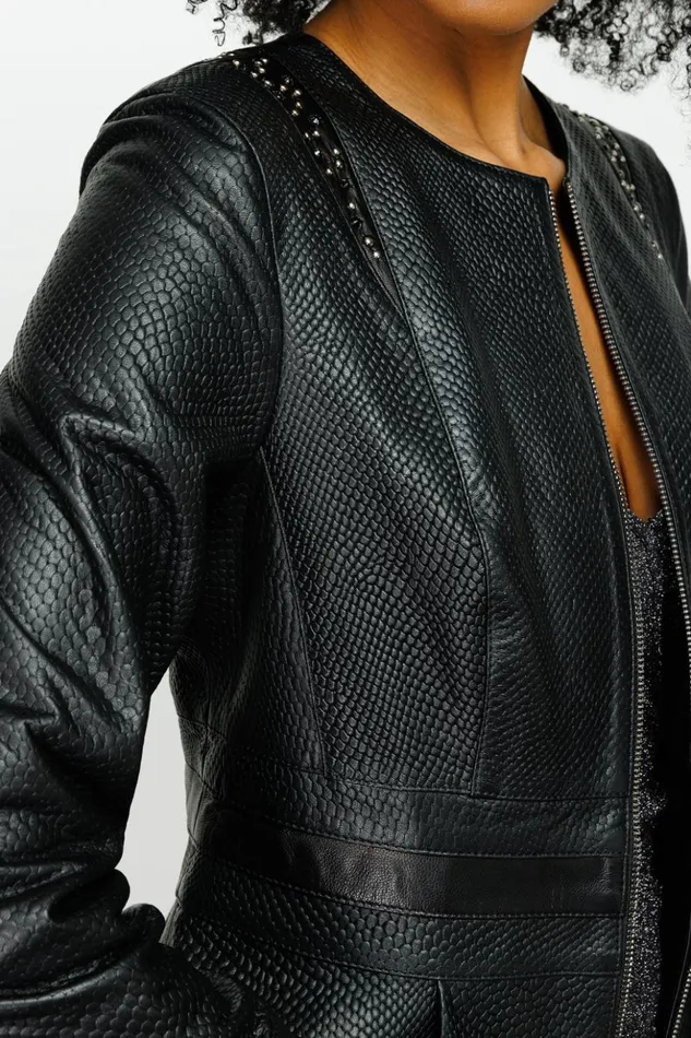 Vinci Leather Leather Jackets The Montorino Leather Black Jacket 8211 Women