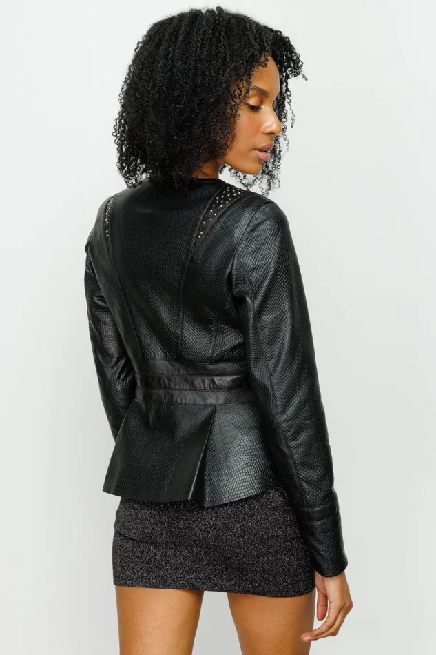 Vinci Leather Leather Jackets The Montorino Leather Black Jacket 8211 Women