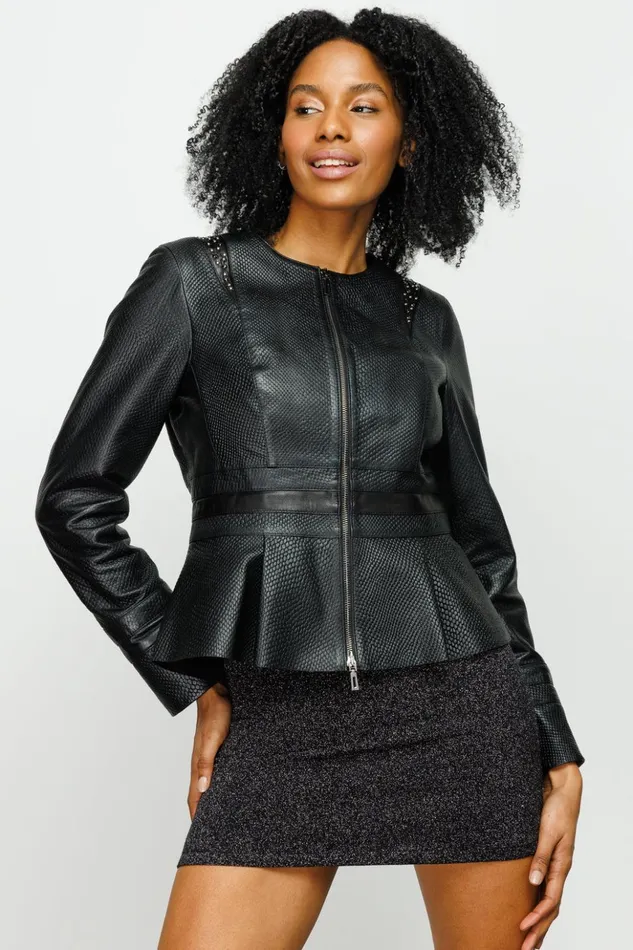 Vinci Leather Leather Jackets The Montorino Leather Black Jacket 8211 Women