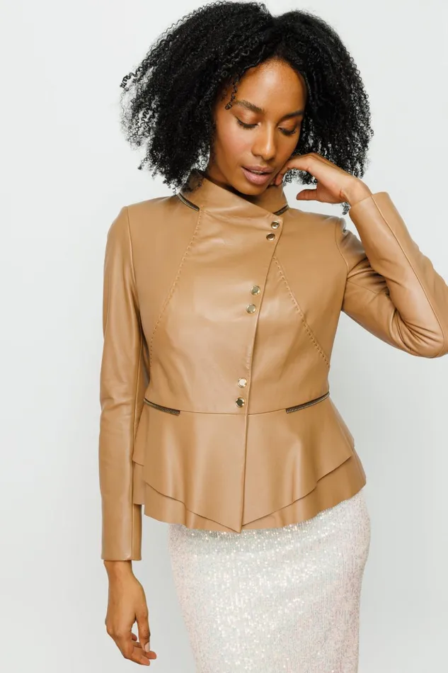 Vinci Leather Leather Jackets The Olmetti Tan Leather Jacket 8211 Women