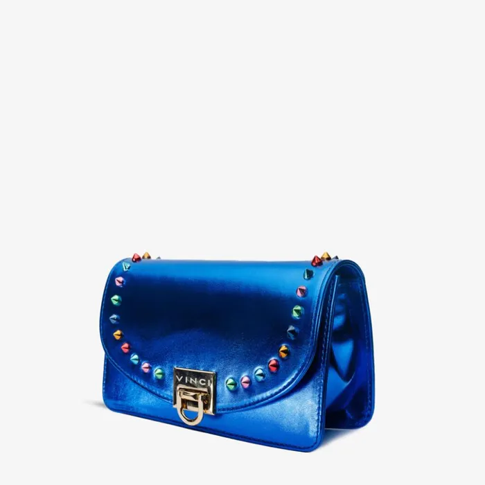 Vinci Leather Sandals The Caris Sax Blue Leather Handbag 8211 Women