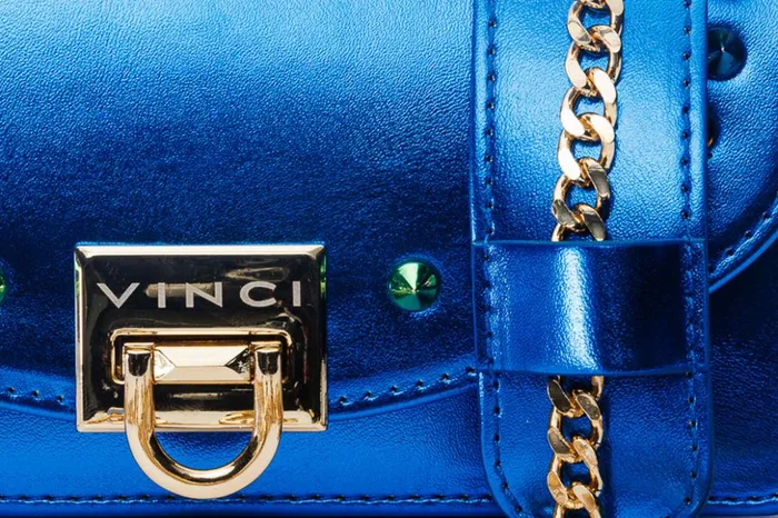Vinci Leather Sandals The Caris Sax Blue Leather Handbag 8211 Women