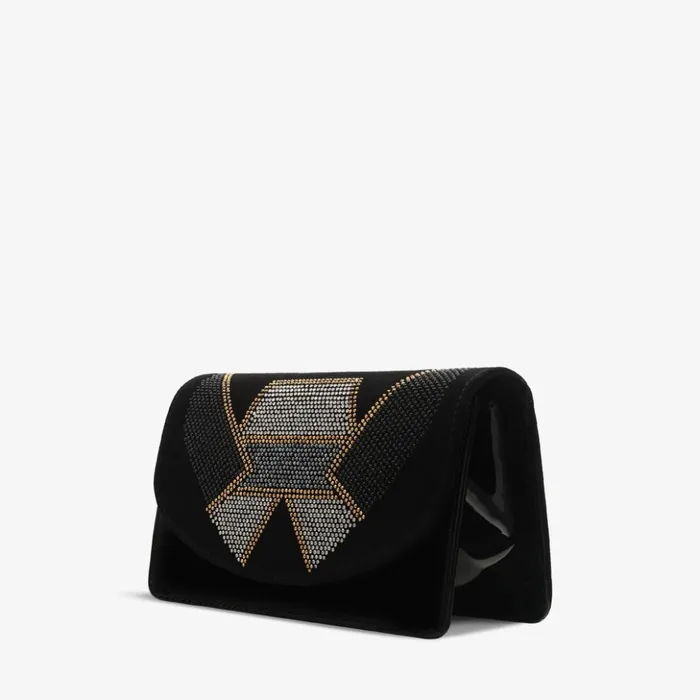 Vinci Leather Sandals The Magnolia Black Glitter Leather Handbag 8211 Women