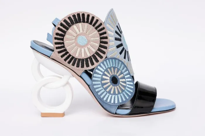 Vinci Leather Sandals The Parama Blue Leather Ankle Strap Sandal 8211 Women